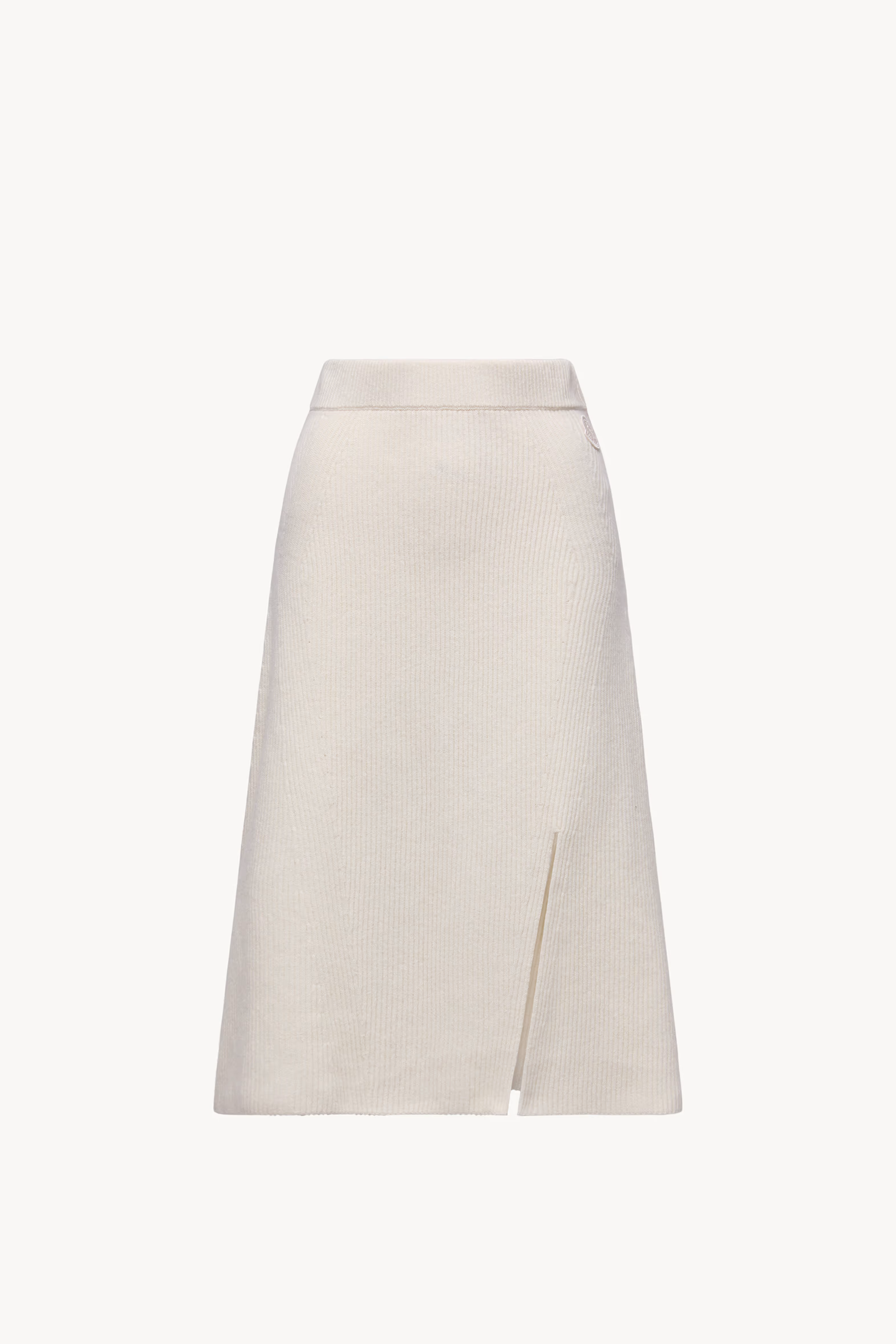 Wool & Cashmere Midi Skirt Women White Moncler 2